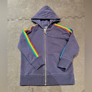 Kids zip up hooded sweatshirt from Primary. Size 4-5.